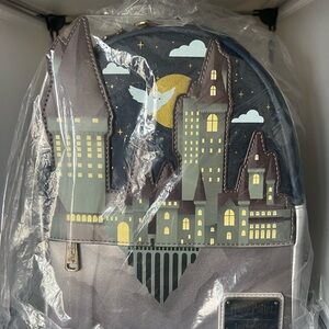 Loungefly Harry Potter Castle Backpack - Blue and Gray NEW with tags